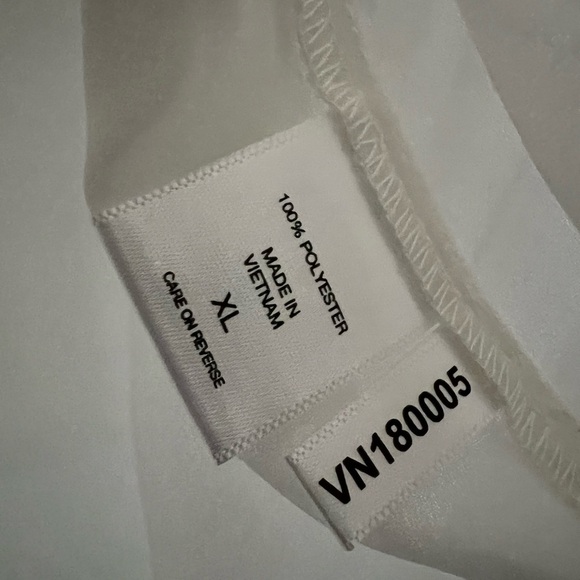 Cream Off White Lace-Up Pullover Blouse Women’s Size XL - Picture 3 of 3